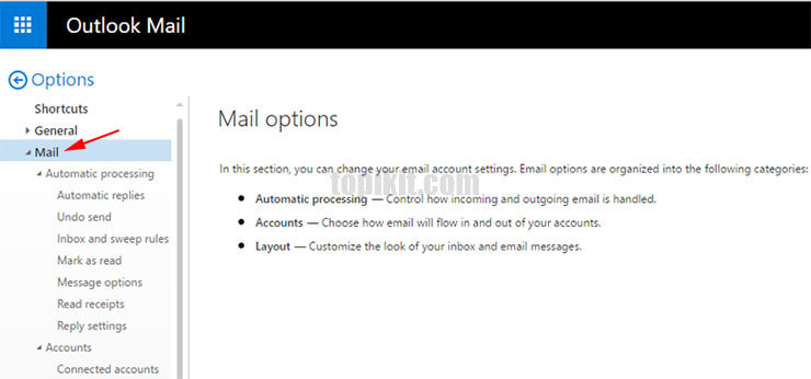 Menonaktifkan link preview aplikasi webmail Outlook.com