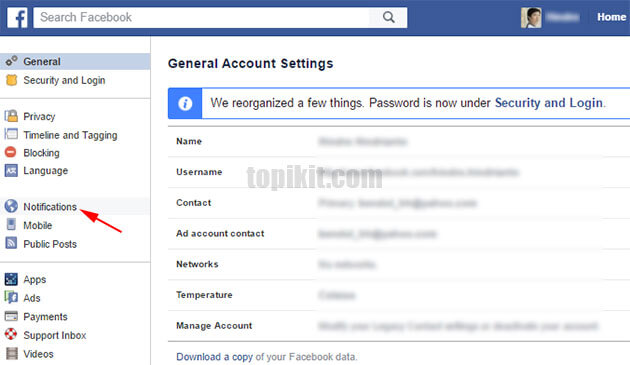 Mendapatkan notifikasi postingan teman Facebook
